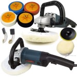 POLERKA SAMOCHODOWA EUROTEC + GĄBKI, DYSK POLERSKI